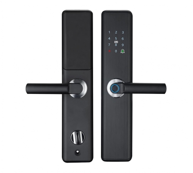 KHÓA CỬA VÂN TAY HUBERT HB CG59 ROUGH BLACK APP WIFI
