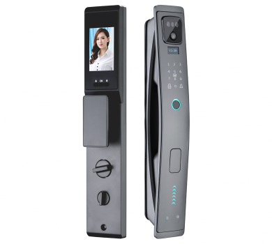 KHÓA CỬA VÂN TAY HUBERT HB CG79 NANO GRAY APP WIFI, CAMERA