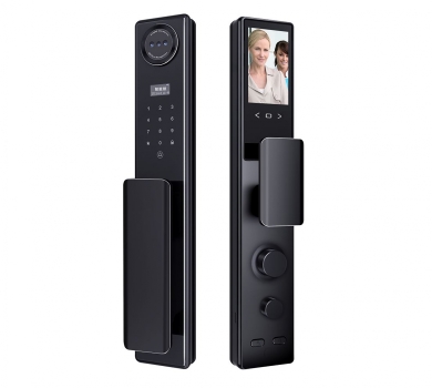KHÓA CỬA VÂN TAY HUBERT HB CG88 ROUGH BLACK FACE ID