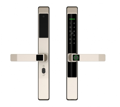 KHÓA ĐIỆN TỬ CỬA NHÔM HUBERT HB CN39 GRAY APP WIFI CHỐNG NƯỚC