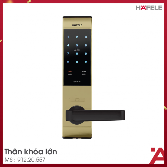 KHOÁ ĐIỆN TỬ THÂN LỚN HAFELE EL7500-TC 912.20.557