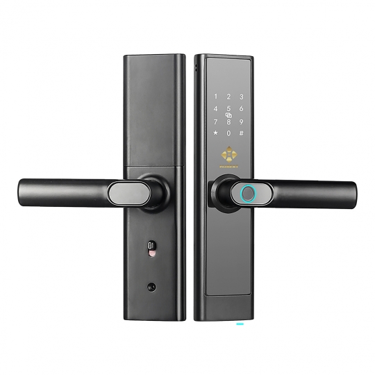KHÓA CỬA THÔNG MINH HUBERT HB CG39 BLACK APP WIFI