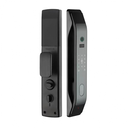 KHÓA CỬA VÂN TAY HUBERT HB CG68 DARK GRAY APP WIFI