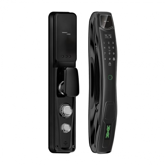 KHÓA CỬA VÂN TAY HUBERT HB CG86 NANO BLACK FACE ID, APP WIFI