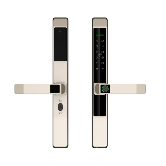 KHÓA ĐIỆN TỬ CỬA NHÔM HUBERT HB CN39 GRAY APP WIFI CHỐNG NƯỚC