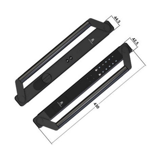 KHÓA ĐẠI SẢNH - BIỆT THỰ DÙNG CHO CỬA NHÔM DEMAX SL908 GS LUX - APP WIFI